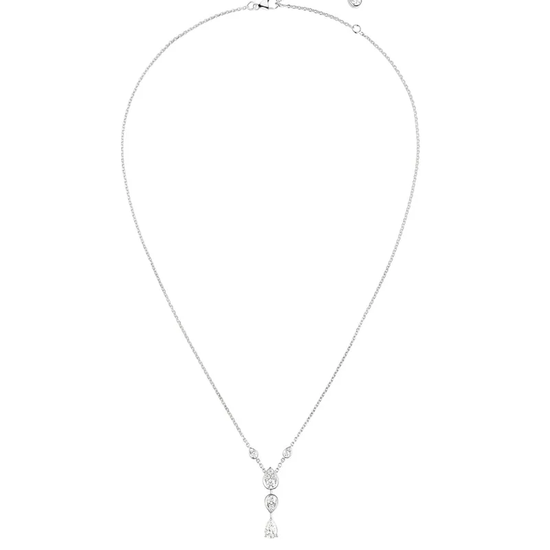 Pendentif Chaumet Josephine Ronde D'Aigrette en or blanc et diamants - CHAUMET