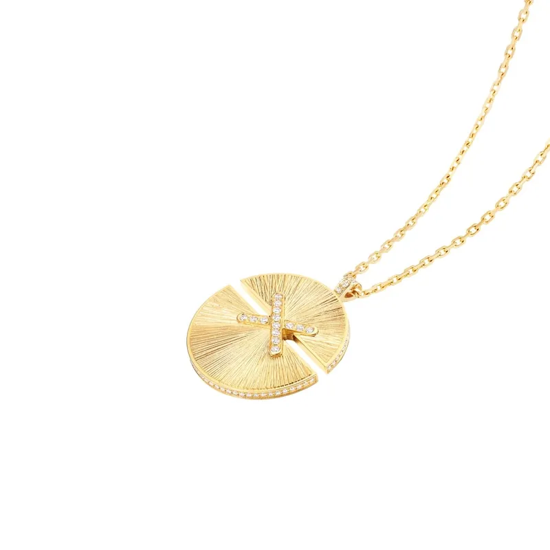 Pendentif Chaumet Jeux de Liens Harmony en or jaune et diamants - CHAUMET