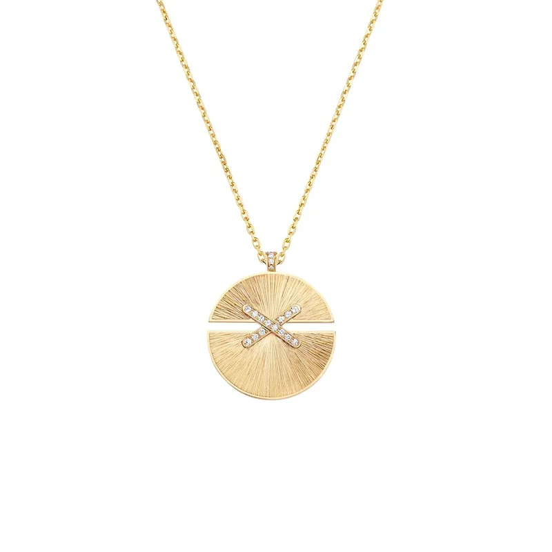 Pendentif Chaumet Jeux de Liens Harmony en or jaune et diamants - CHAUMET
