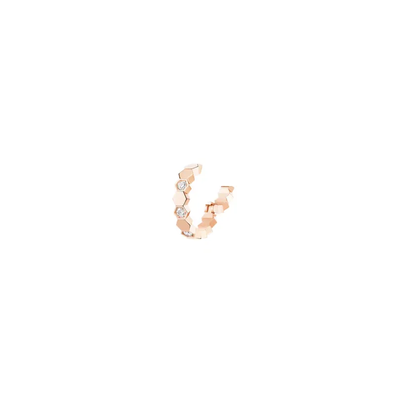 Boucle d'oreille Bee de Chaumet en or rose et diamants - CHAUMET