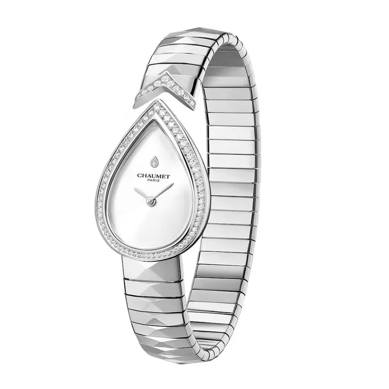 Montre Chaumet Joséphine Aigrette en Acier avec Diamants - CHAUMET