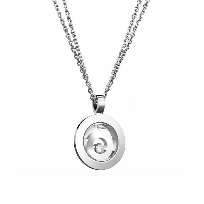 Pendentif Chopard Happy Spirit en or blanc et diamant - CHOPARD