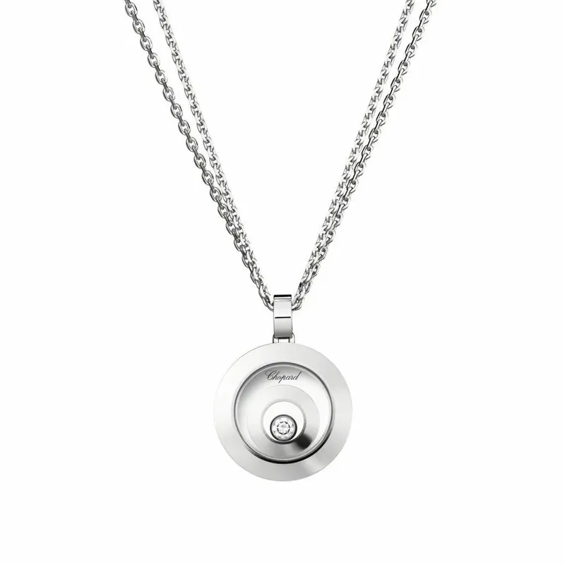 Pendentif Chopard Happy Spirit en or blanc et diamant - CHOPARD