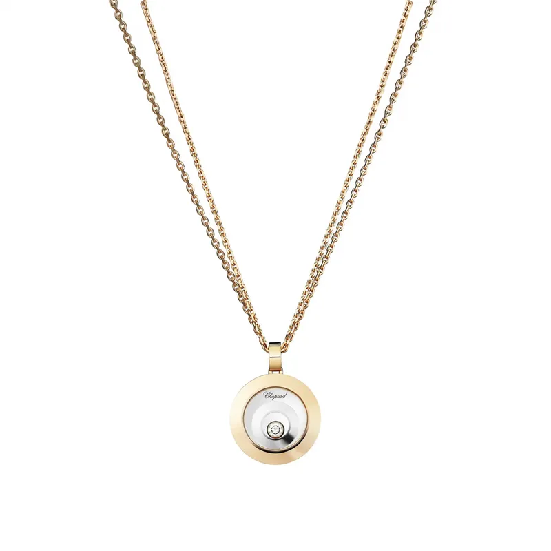 Pendentif Chopard Happy Spirit, or blanc et or rose - CHOPARD