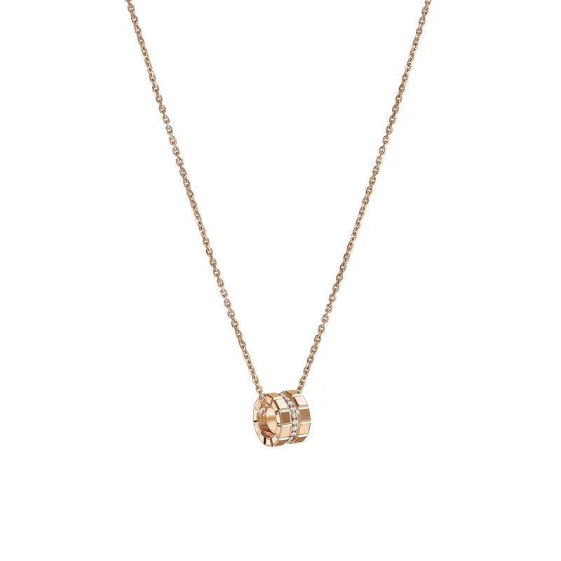 Pendentif Chopard Ice Cube en Or Rose avec Diamants - CHOPARD