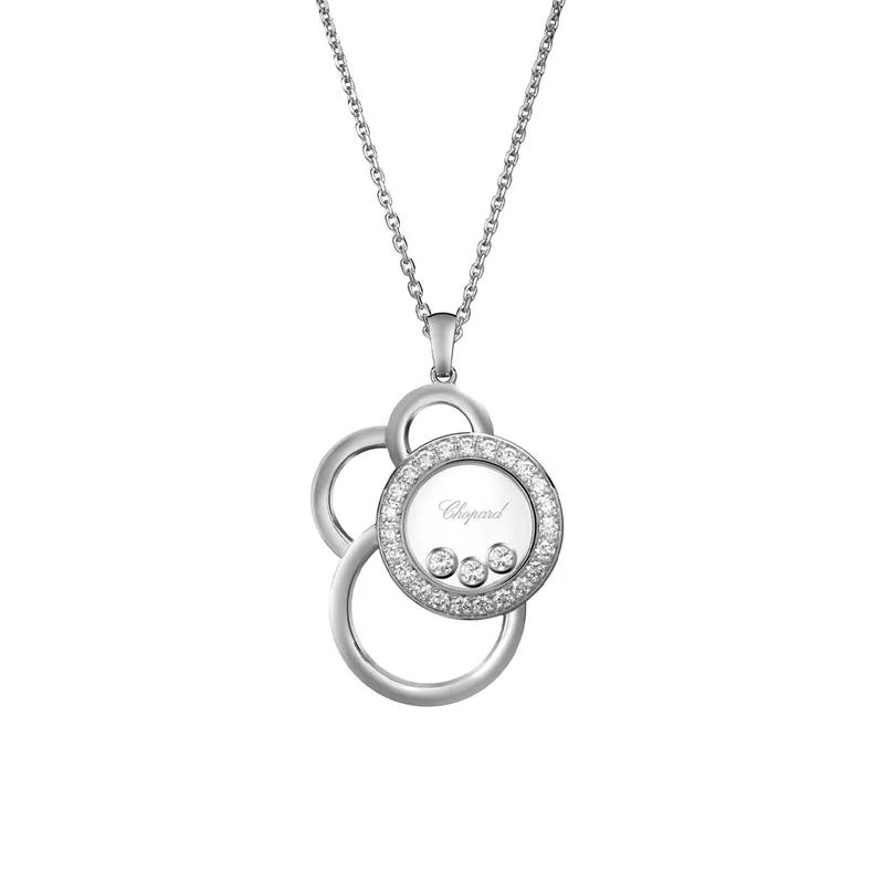 Pendentif Chopard Happy Dreams en Or Blanc et Diamants - CHOPARD