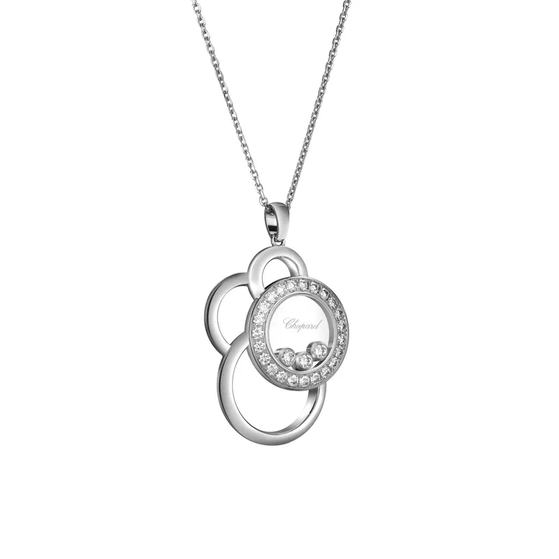 Pendentif Chopard Happy Dreams en Or Blanc et Diamants - CHOPARD