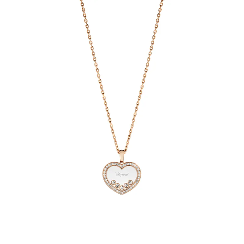 Pendentif Chopard Happy Diamonds en Or Rose et Diamants - CHOPARD