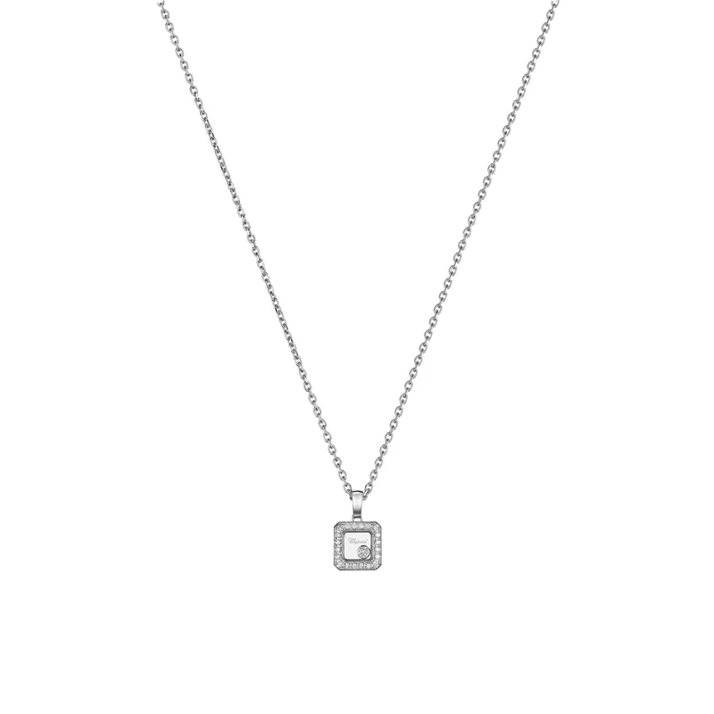 Pendentif Chopard Happy Diamonds Icons en Or Blanc et Diamant - CHOPARD