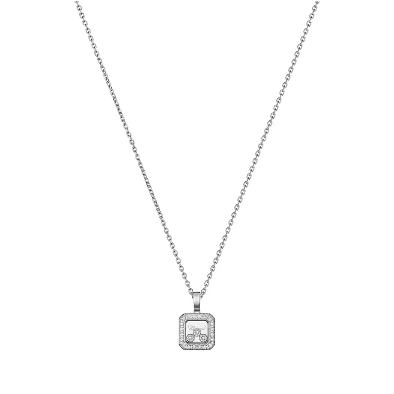 Pendentif Chopard Happy Diamonds Icons en Or Blanc et Diamant - CHOPARD