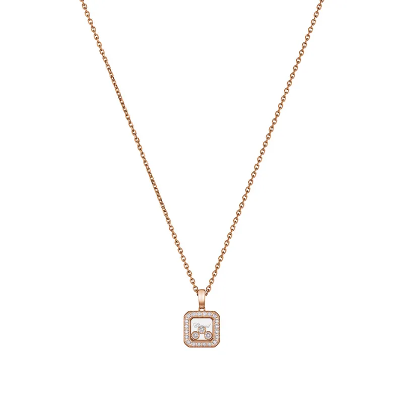 Pendentif Chopard Happy Diamonds Icons en Or Rose et Diamants - CHOPARD
