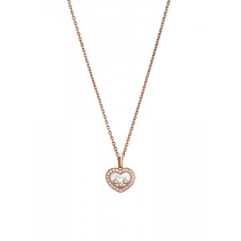 Pendentif Chopard Happy Diamonds Icons en Or Rose et Diamants - CHOPARD