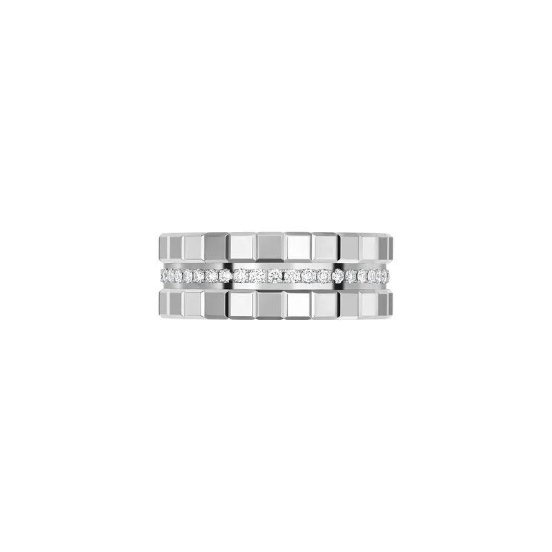 Bague Chopard Ice Cube en Or Blanc et Diamants - CHOPARD