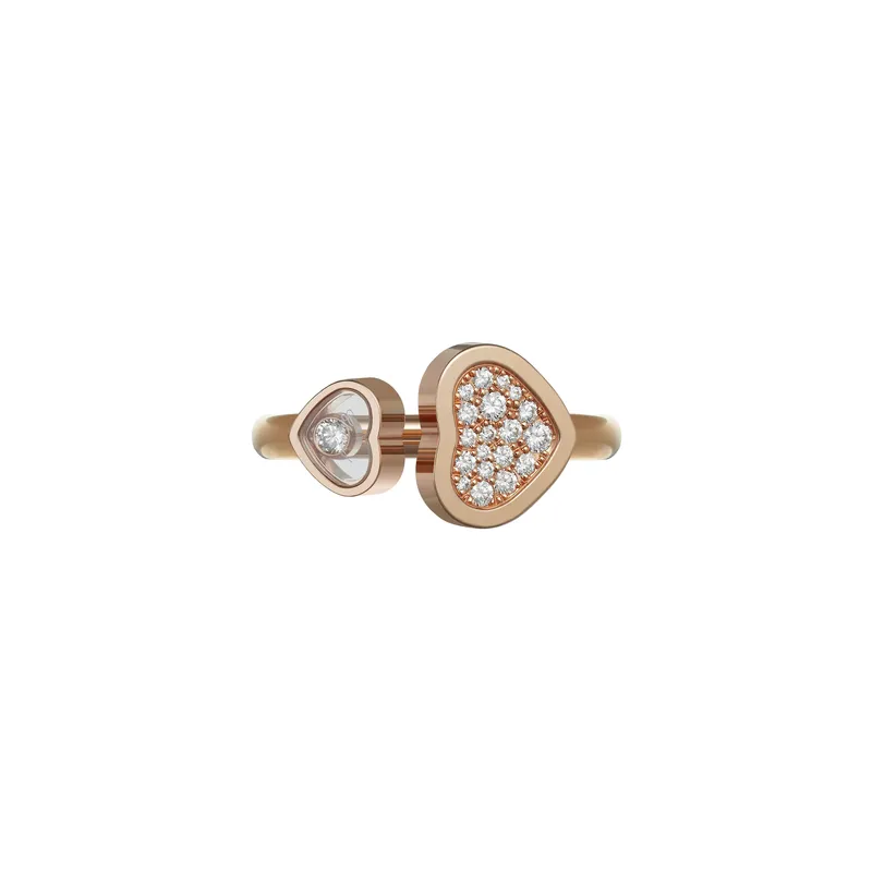 Bague HAPPY HEARTS pavée - CHOPARD