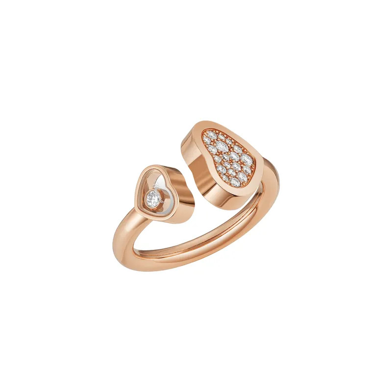 Bague HAPPY HEARTS pavée - CHOPARD