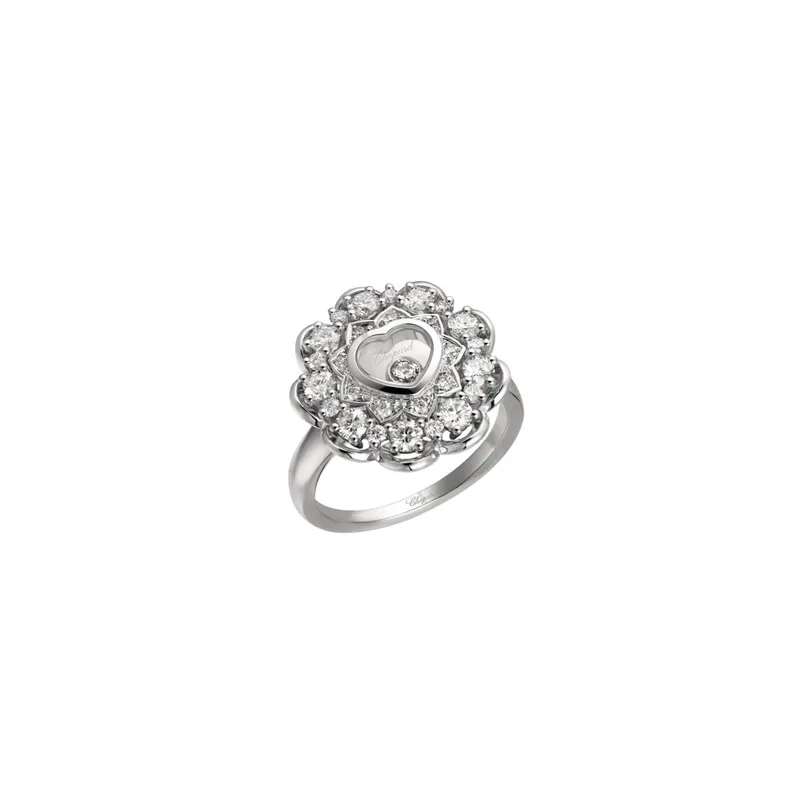 Bague Chopard Happy Diamonds en Or Blanc et Diamants - CHOPARD