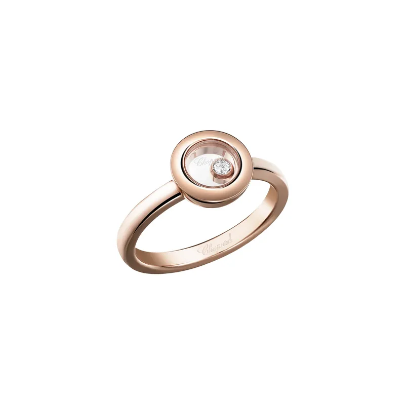 Bague Chopard Happy Diamonds en Or Rose et Diamant - CHOPARD