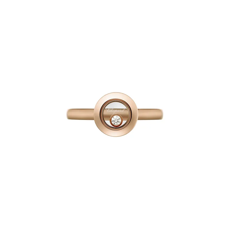 Bague Chopard Happy Diamonds en Or Rose et Diamant - CHOPARD