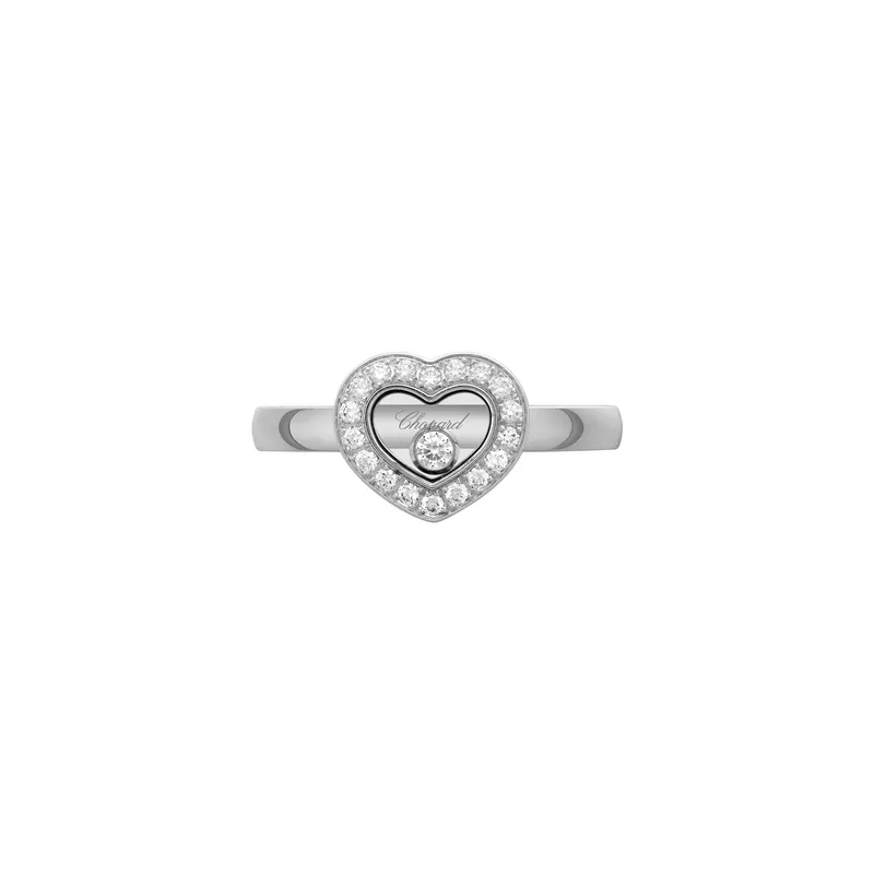 Bague Chopard Happy Diamonds Icons en Or Blanc et Diamants - CHOPARD