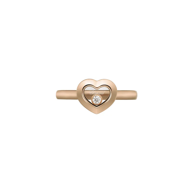 Bague Chopard Happy Diamonds Icons en Or Rose et Diamant - CHOPARD