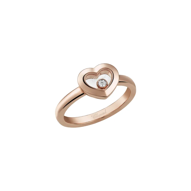 Bague Chopard Happy Diamonds Icons en Or Rose et Diamant - CHOPARD