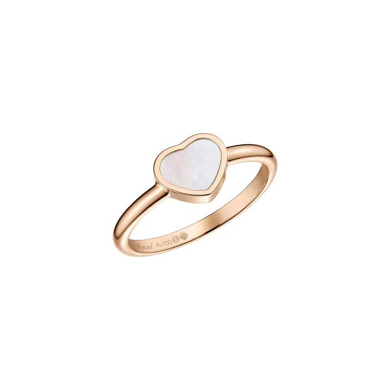 Bague Chopard My Happy Hearts en Or Rose et Nacre - CHOPARD