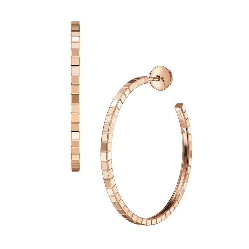 Boucles d'oreilles Chopard Ice Cube en Or Rose - CHOPARD
