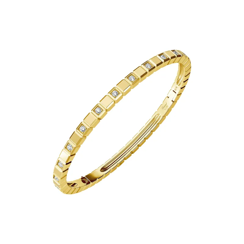 Bracelet Chopard Jonc Ice Cube, Or Jaune et Diamants - CHOPARD