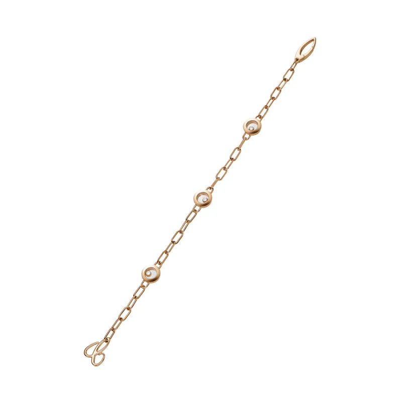 Bracelet Chopard Happy Diamonds Icons en Or Rose avec Diamants - CHOPARD