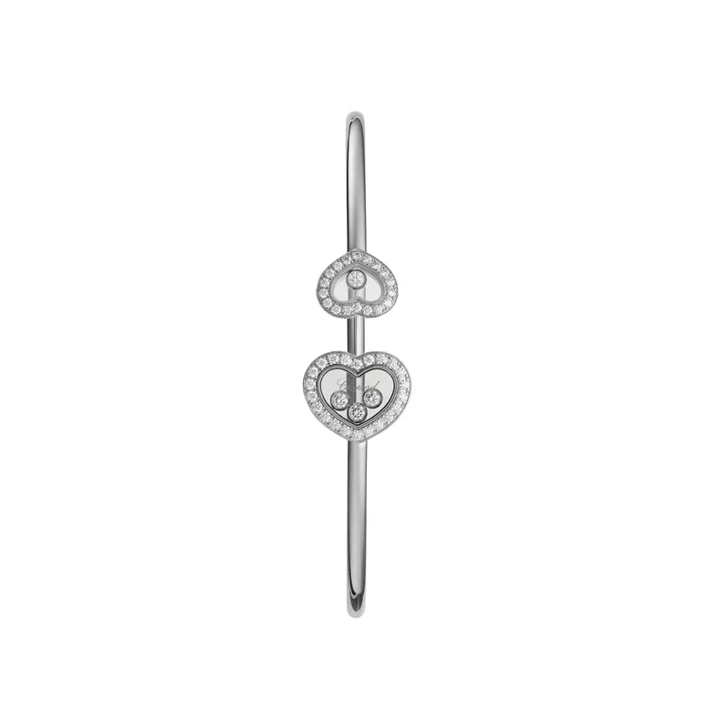 Bracelet Chopard Happy Diamonds en Or Blanc et Diamants - CHOPARD