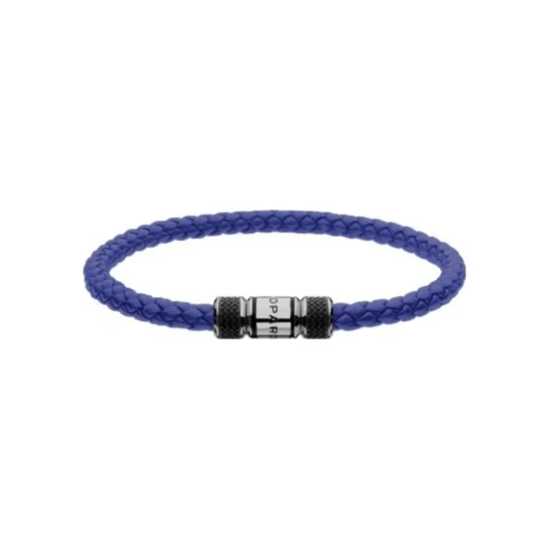 Bracelet Chopard Classic Racing en Cuir Bleu et Acier - CHOPARD