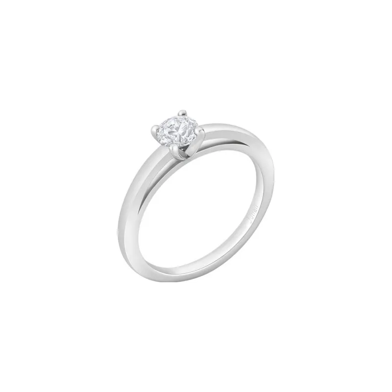 Solitaire en or blanc palladié et diamant blanc - Certificat GIA - CREATIONS JULIAN
