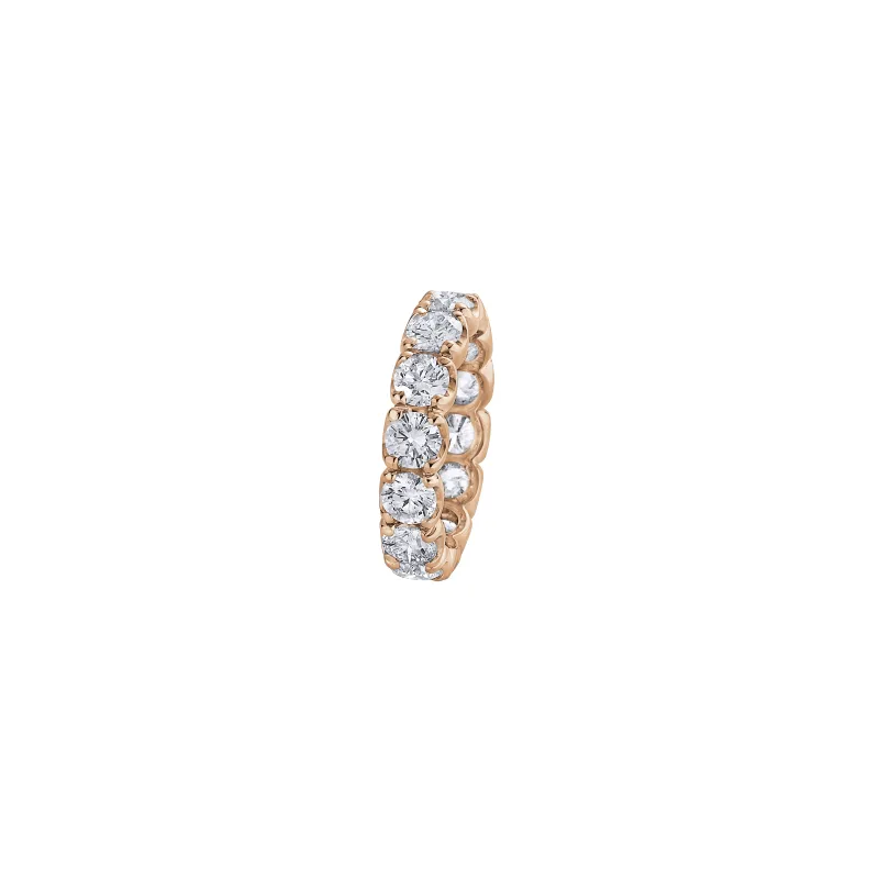 Alliance en or rose et diamants blancs - CREATIONS JULIAN