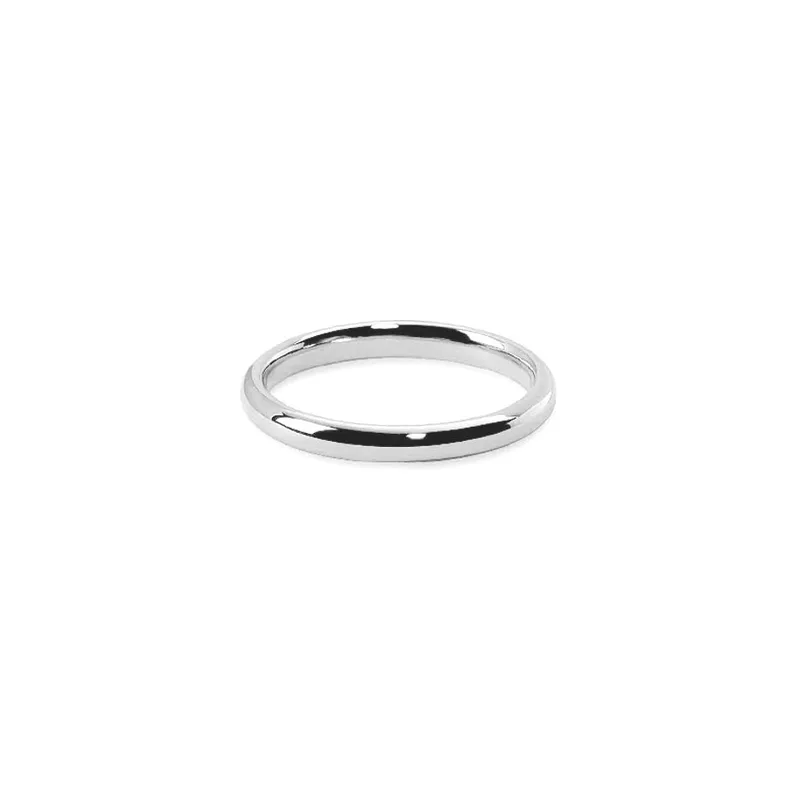 Alliance Jonc parisien Platine - CREATIONS JULIAN