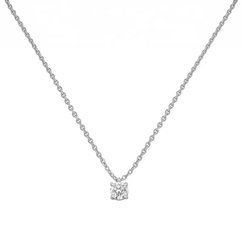 Pendentif en or blanc et diamant blanc - CREATIONS JULIAN