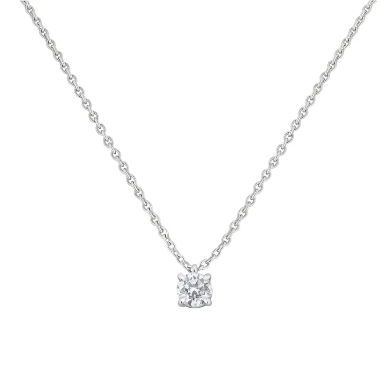 Pendentif en or blanc et diamant blanc - CREATIONS JULIAN