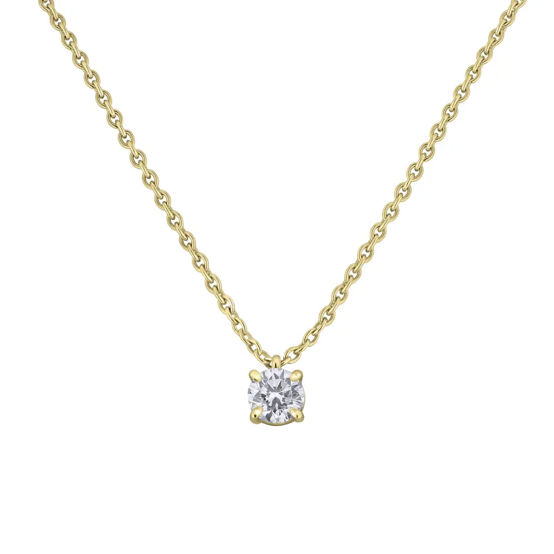 Pendentif Brillant serti 4 griffes - CREATIONS JULIAN