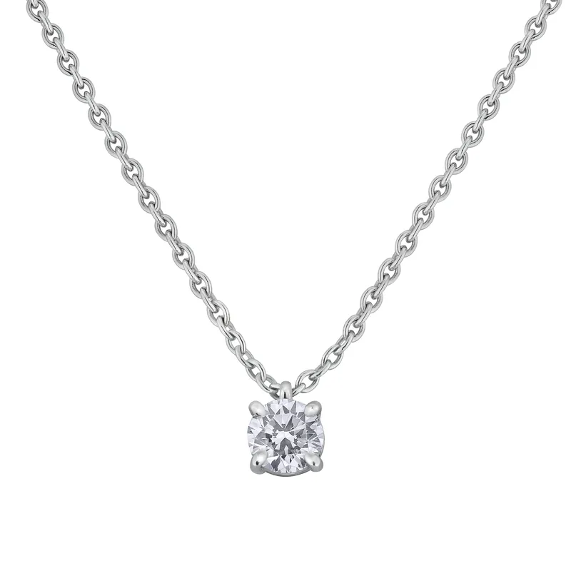 Pendentif en or blanc et diamant blanc - CREATIONS JULIAN