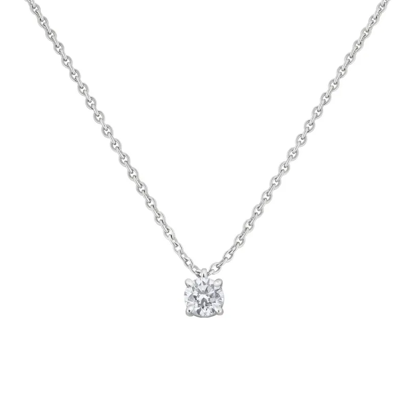 Pendentif en or blanc et diamant blanc - CREATIONS JULIAN