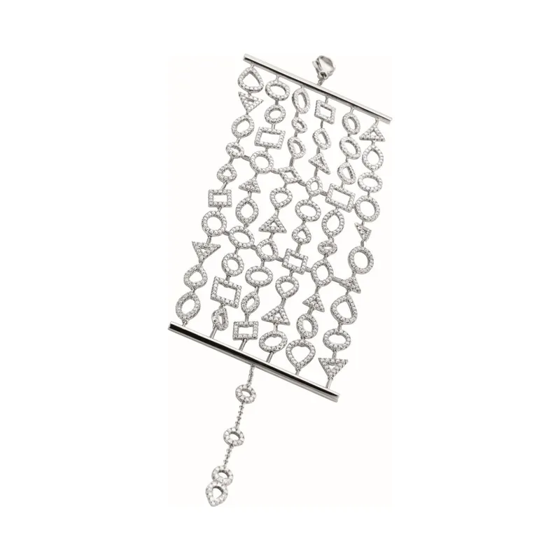 Bracelet en or blanc et diamants blancs - CREATIONS JULIAN