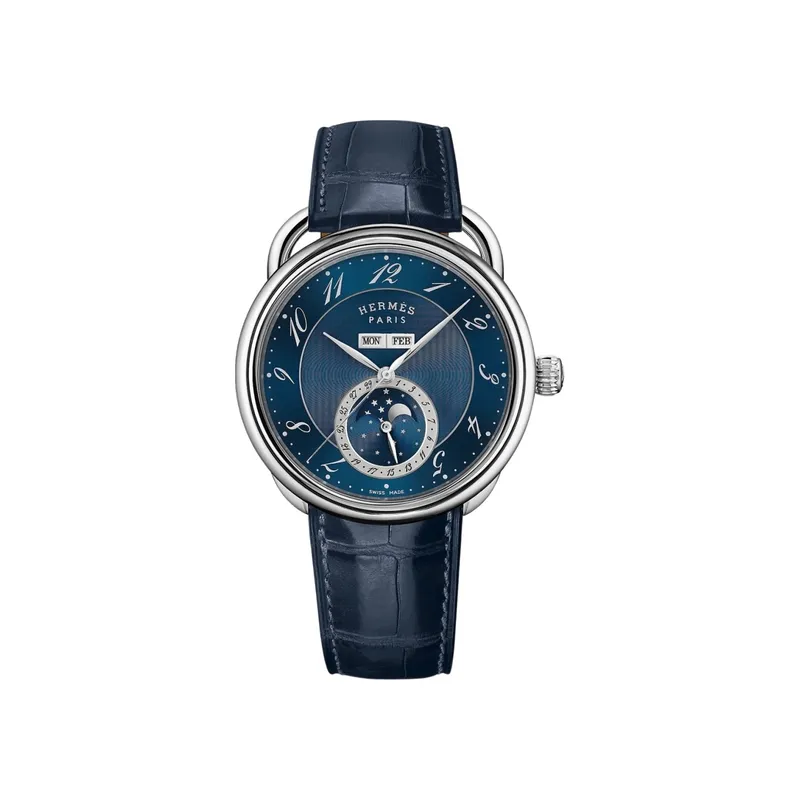 Montre Hermès Arceau Grande Lune, 43 mm - HERMÈS