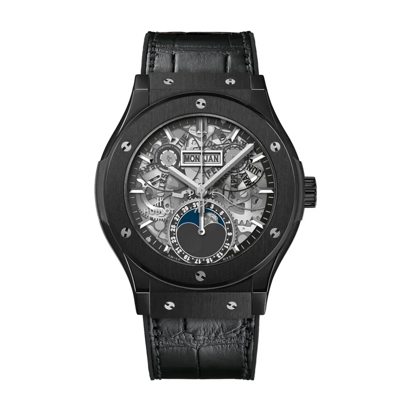 Montre Hublot Classic Fusion Aerofusion Moonphase Black Magic - HUBLOT
