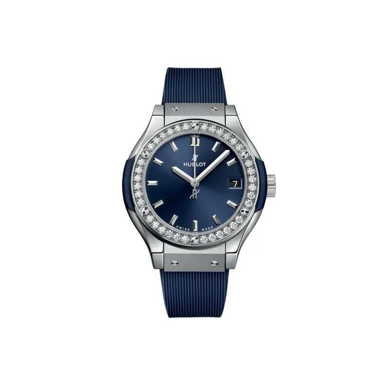 Montre Hublot Classic Fusion Titanium Blue Diamonds - HUBLOT