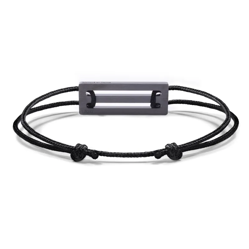 Bracelet le gramme Cordon en céramique poli, 1.7 grammes - LE GRAMME