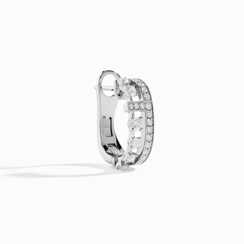 Boucles d'oreilles Marli New York Avenues en Or blanc avec diamants - MARLI NEW YORK