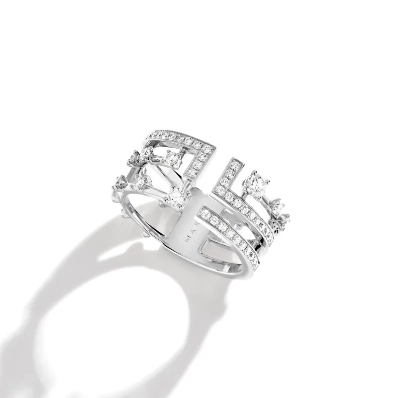 Anneau Marli New York Avenues en Or blanc avec Diamant - MARLI NEW YORK