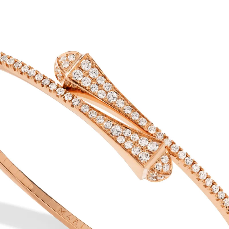Bracelet Marli New York Cleo en Or rose avec Diamant - MARLI NEW YORK