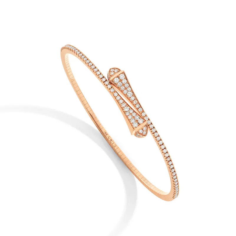 Bracelet Marli New York Cleo en Or rose avec Diamant - MARLI NEW YORK