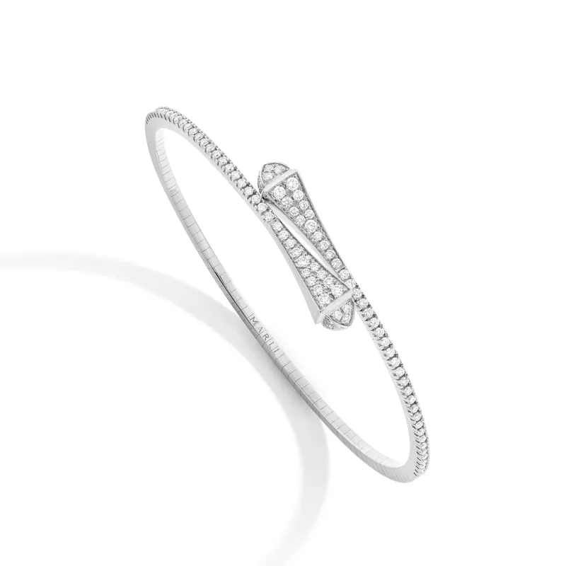 Bracelet Marli New York Cleo en Or blanc avec Diamant - MARLI NEW YORK