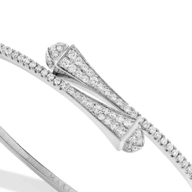 Bracelet Marli New York Cleo en Or blanc avec Diamant - MARLI NEW YORK